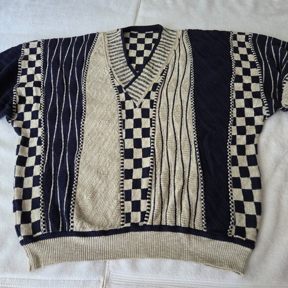 Rare Carlo Colucci Mens Knit Sweater Size XL (52) - Picture 1 of 10